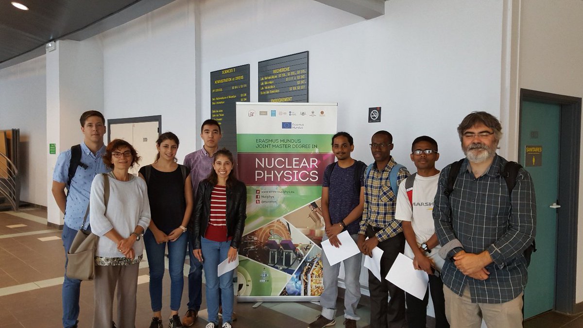 NucPhys's tweet image. #NucphysMaster is back! #Nucphyers are arriving to @Universite_Caen Normandie to start the third semester of the master course!
Today, they´re attending a #computingcourse to be ready for the master practices that are starting in September!