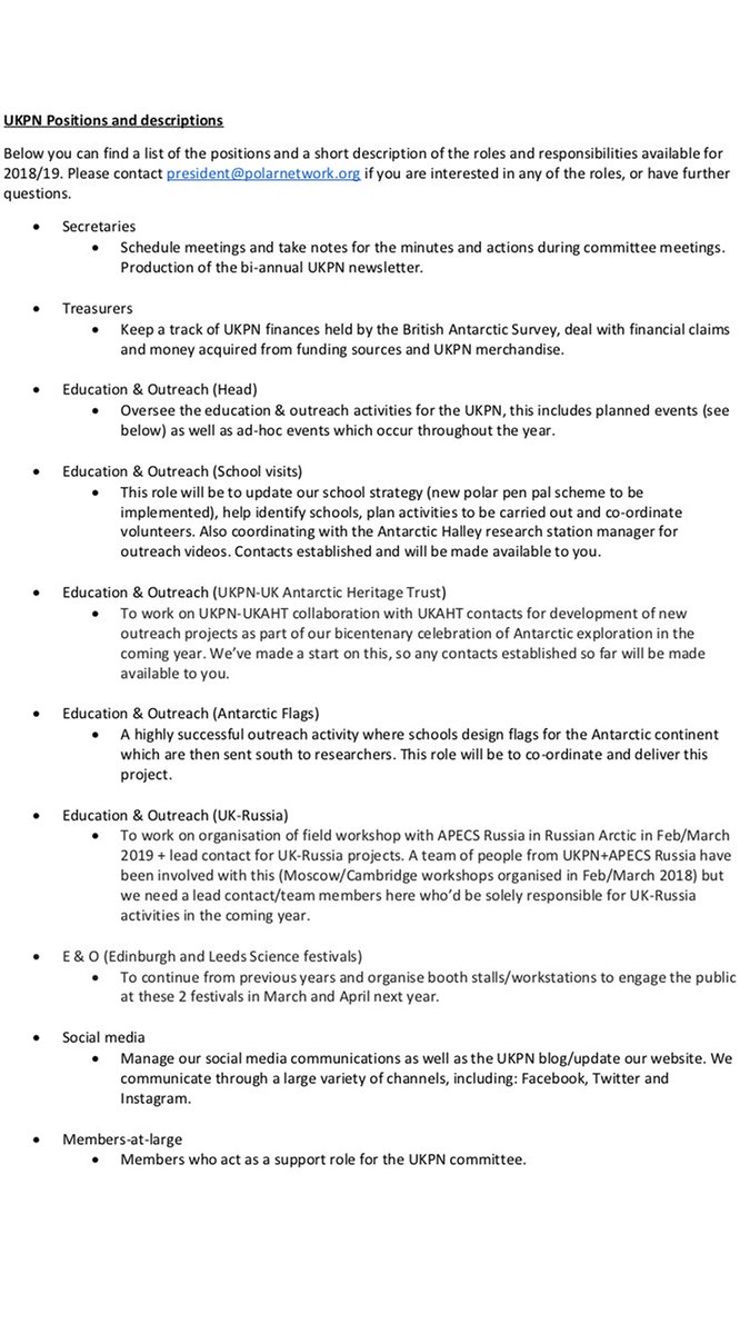 UKPolarNetwork's tweet image. Are you interested in gaining skills, meeting new people and getting involved in education and outreach? Why not join our committee for 18/19 and become part of a great team committed to helping #ECRs and encouraging the next gen of #polarscientists. Email or DM for more info🐧