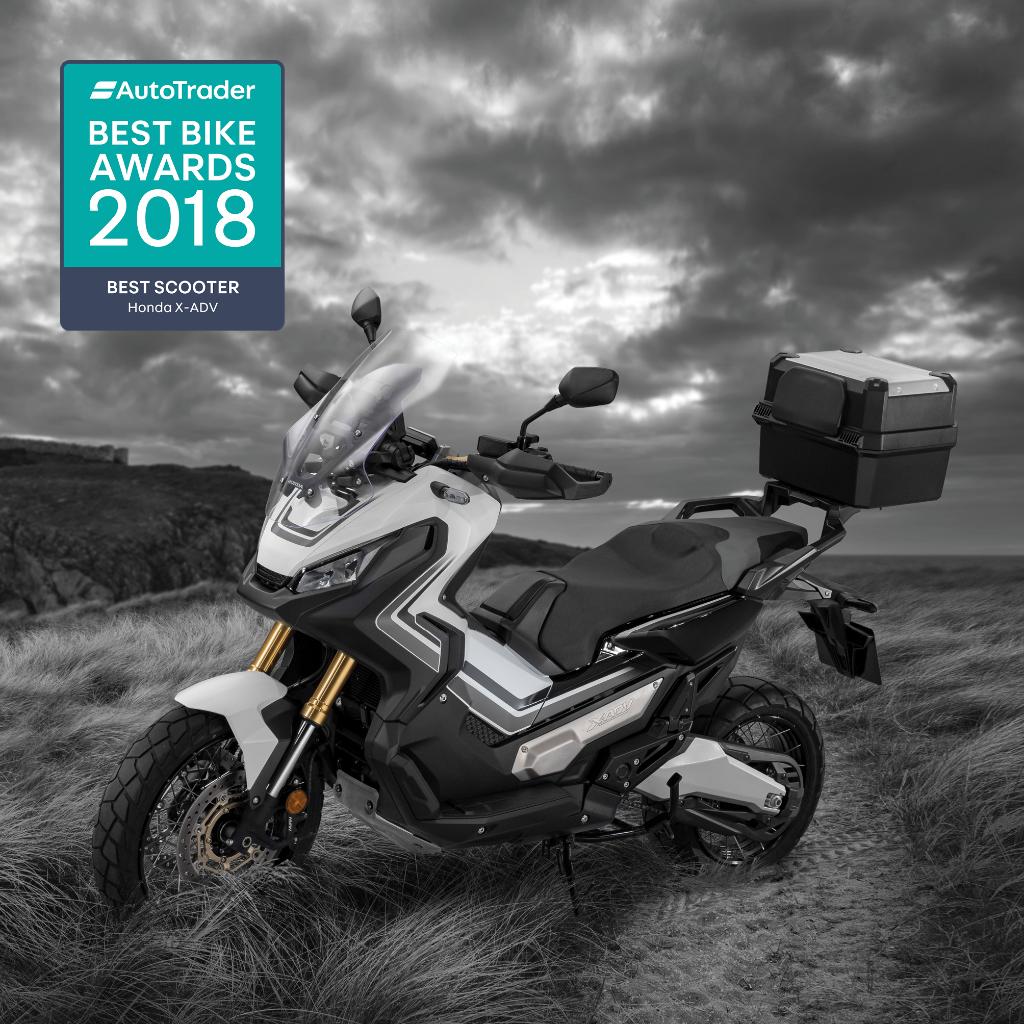 We are proud to announce the X-ADV has been voted number 1 by @AutoTrader_UK in their 2018 awards. Thank you all! To get a closer look click here spr.ly/6015Danfz