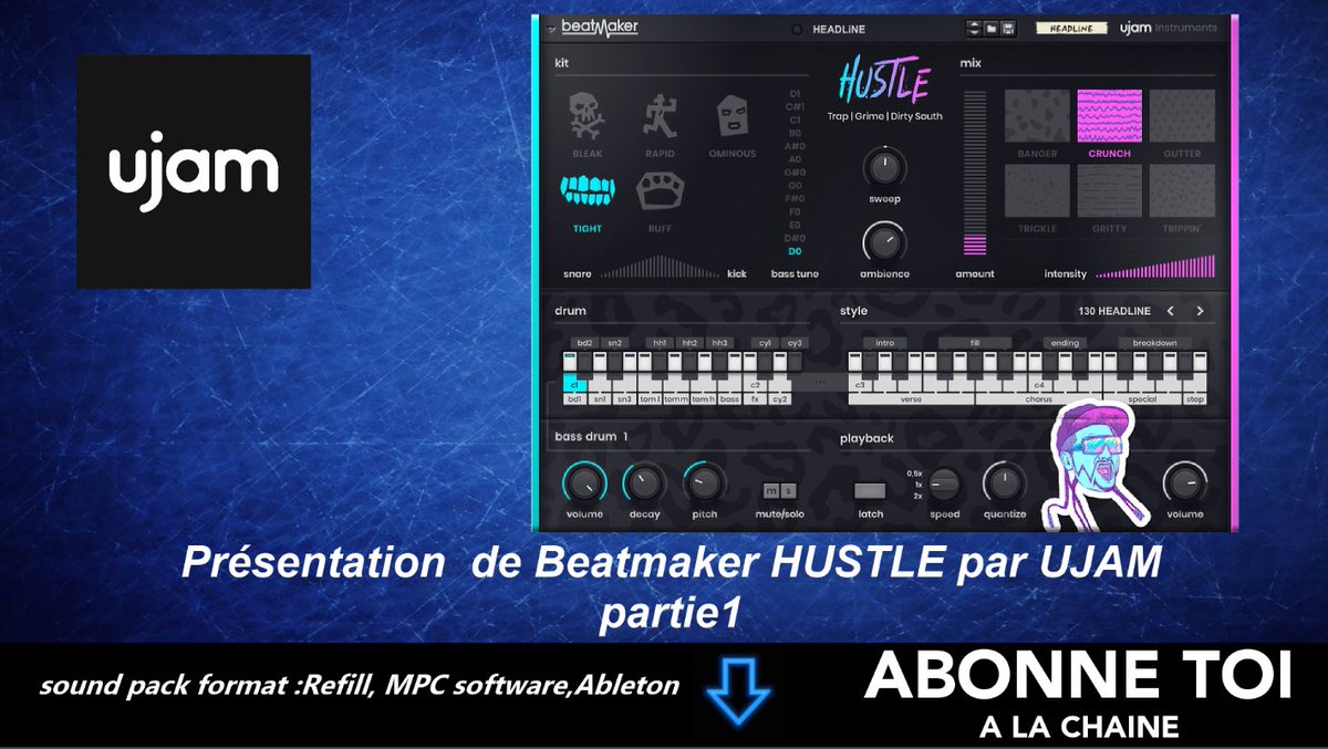 DjfurtifFurtif's tweet photo. premier tutoriel de HUSTLE RE par UJAM
https://t.co/l2T8Df5JU0
@ujaminstruments ,@PropellerheadSW,#lofi,#propellerheads,#beatmaking,#arturia,#ujaminstruments,#beatmakerhustle,#beatmakerdope,#tutoriel,#reason10, https://t.co/cjUVcACUuz
