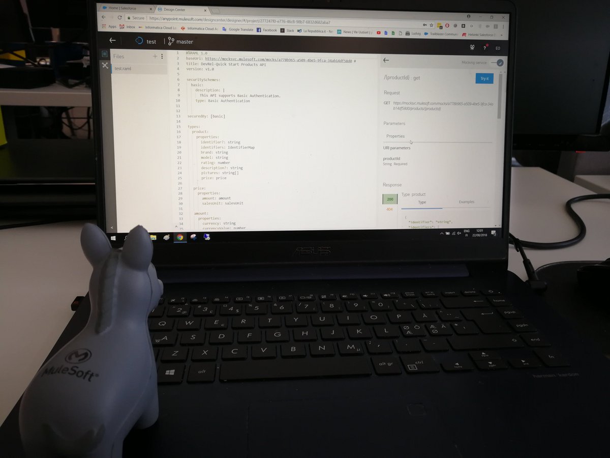 enricovar's tweet image. #Muley in action! Designing my first API with #Mulesoft Anypoint Platform #Salesforce #IntegrationCloud