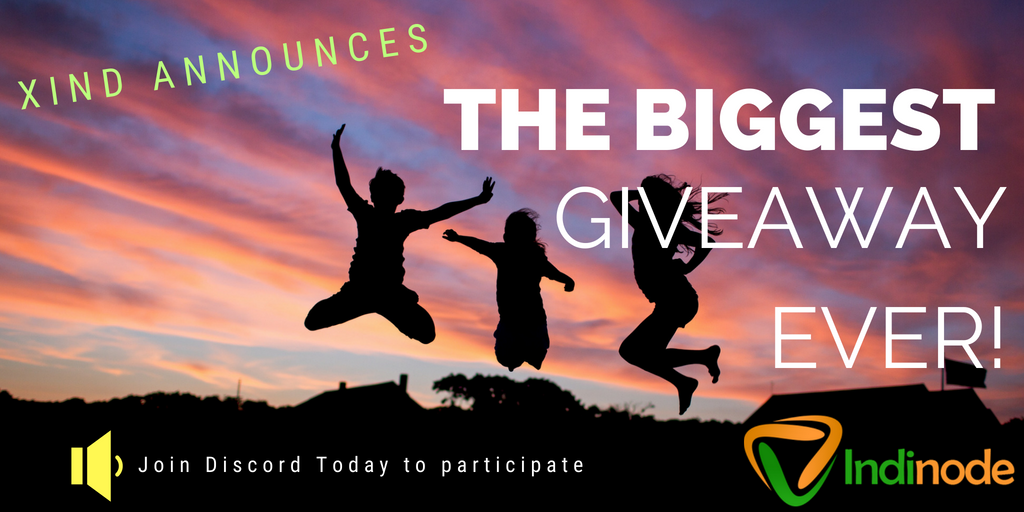 indinode's tweet photo. #XIND #Giveaway #masternode #indinode #Airdrops #bounty 
🎁HUGE GIVEAWAY🎁
Hey Xindians !! R u ready 2 win 1 MN? 🤩 
You heard us correct! It is 1 MN to be won!🎺
🎀WINNER will be declared on 🗓️10.09.2018, not much time left , 🚨HURRY⚡️Join Discord 👇
https://t.co/s57B4kCuUi https://t.co/vX70YIiqph
