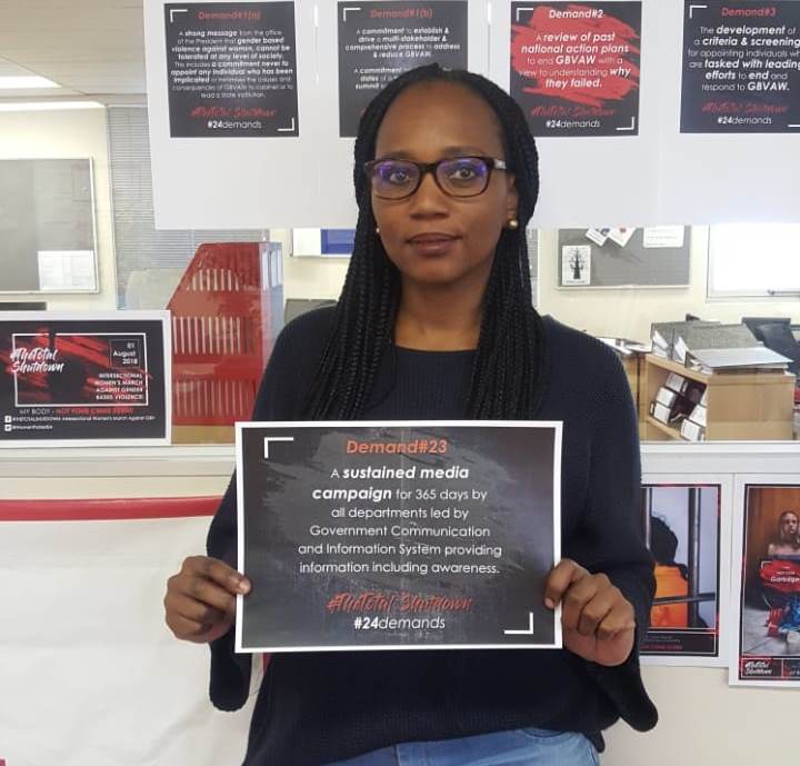 CharleneHarry's tweet image. #24Demands #TheTotalShutdown  @AA_SouthAfrica @ActionAid