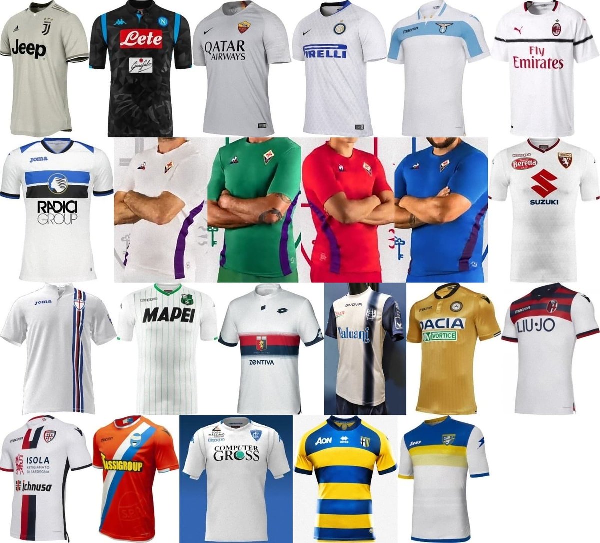 ユニ11 セリエa 18 19 アウェイユニフォーム一覧 T Co T7pcleymp9 18 19 Serie A Away Jerseys