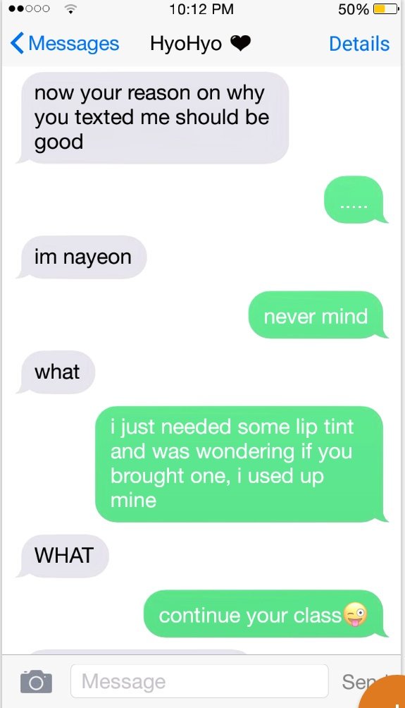 [1] Nayeon just needed some lip tint to start the first day of school right