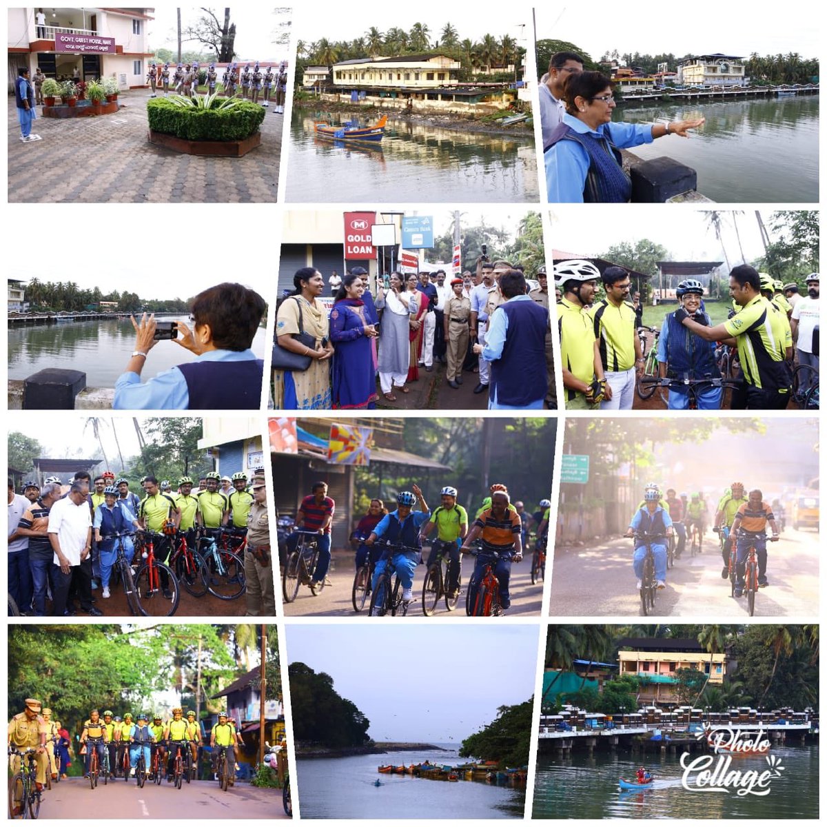thekiranbedi's tweet photo. A rewarding visit to Mahe. 
Beginning with review of progress of the Walk Way.
Morning:Mahe-Connect Cycle Rally, Adm review, interaction with school children &amp; Open House. 
Shall return in Dec to review progress. Mahe has the potential to be model of collaborative governance. https://t.co/AU3LzIc09V