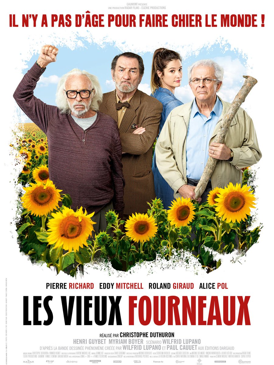 En vacances ou pas, rendez-vous dans vos salles obscures pour la sortie du film #LEsVieuxFourneaux de #ChristopheDuthuron avec le trio #PierreRichard #RolandGiraud #EddyMitchell #comédie #SoJgo #TitoElFrancès #bandeannonce allocine.fr/video/player_g…