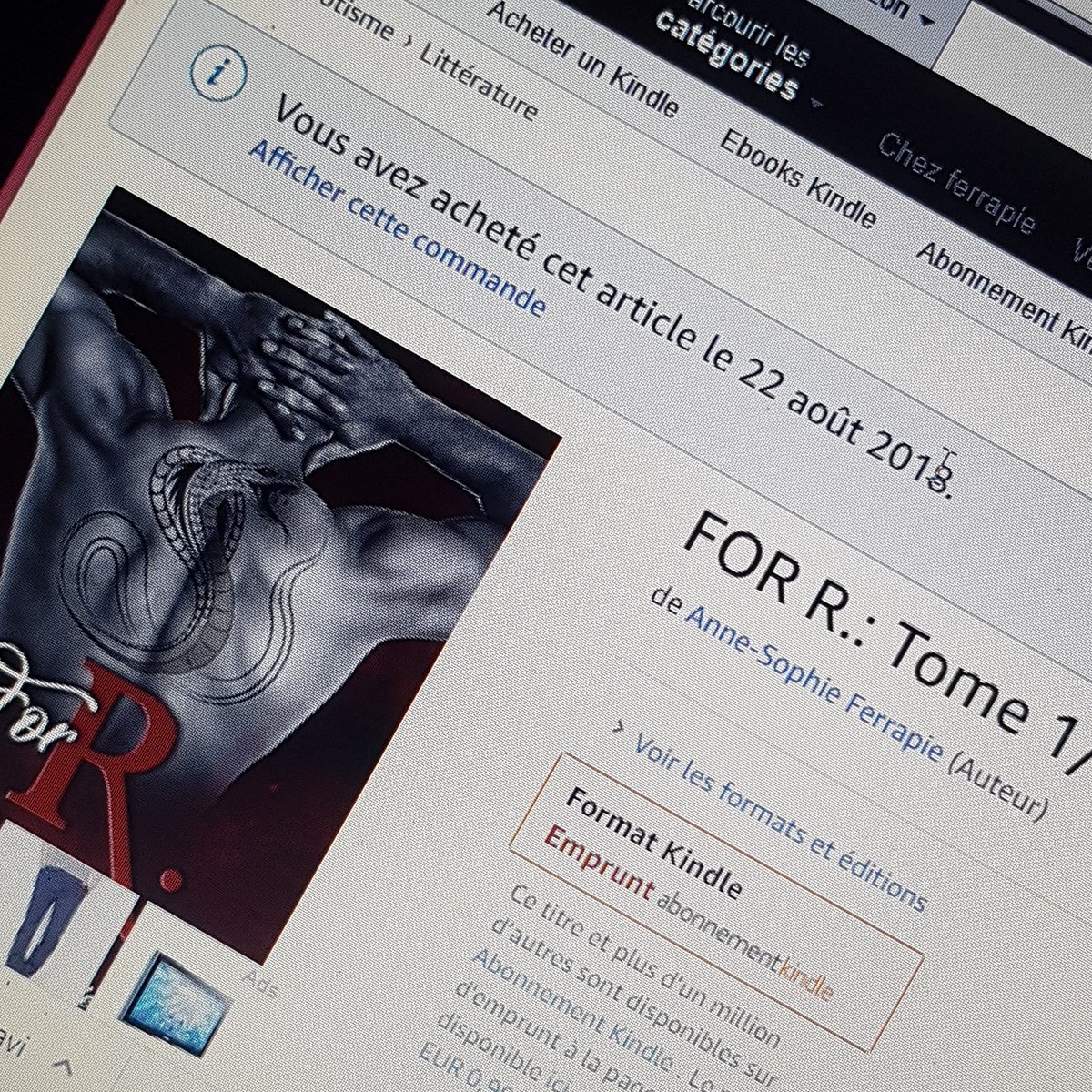 ASFerrapie's tweet photo. #Precommande #ForR #amazonunlimited
#Promo 
https://t.co/63CBrlRMyF https://t.co/aWl6As3ogw