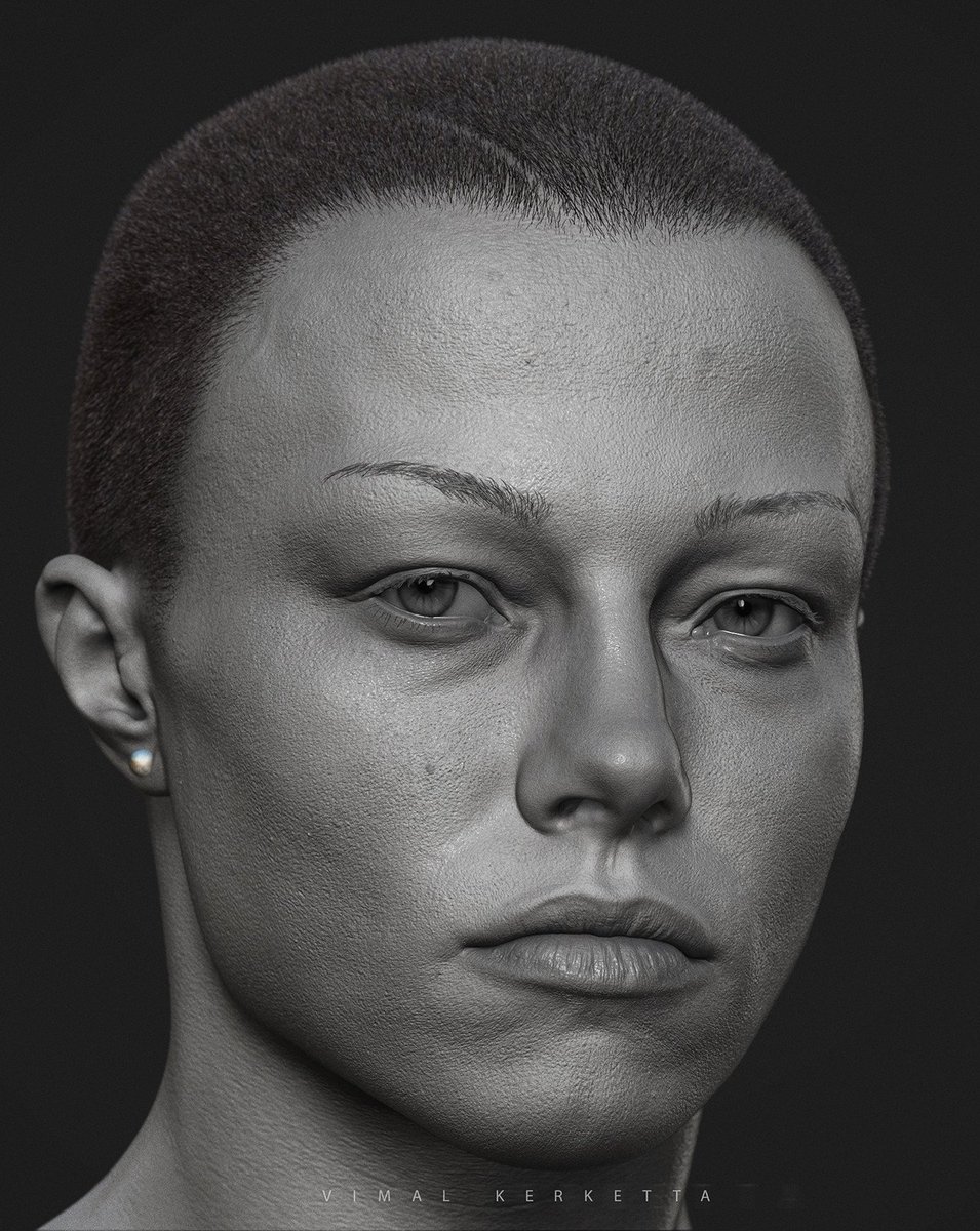 ArtStationHQ's tweet image. Rose Namajunas likeness sculpt by Vimal Kerketta #ArtStationHQ #ThugRose artstation.com/artwork/bAodg