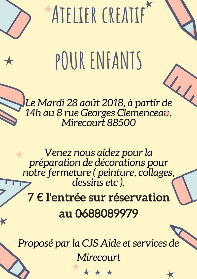 Venez nombreux mardi prochain! Partagez au max et n’hésitez pas à emmener vos enfants! :) <a href="/scopcapentre/">Capentreprendre</a>
<a href="/regiongrandest/">Région Grand Est</a>
@CjsFrance
<a href="/regiongrandest/">Région Grand Est</a>