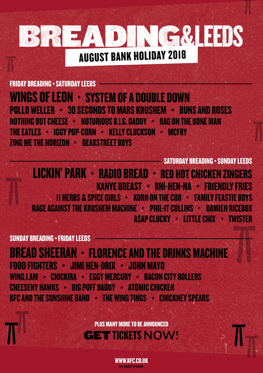 Buzzing for Breading &amp; Leeds this weekend... 🐝🍗