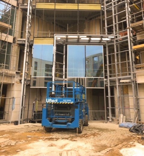 QuestSolUK's tweet photo. Glazing installation today at Benson House @GMIConstruction #QuestSol https://t.co/UZQVqtxyhR