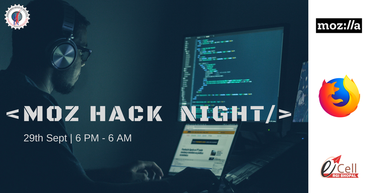 Miracleme01's tweet photo. Radharaman Group Of Institutes,Bhopal,M.P. and Mozilla Presents #MozHackNight For More Information & Registration :
Please Visit :- https://t.co/K8eHF4N0mh
E-Cell,RGI Bhopal @ecellrgi @MikeMozmicky @Miracleme01 @vabajaj https://t.co/1Legaq4Mtw