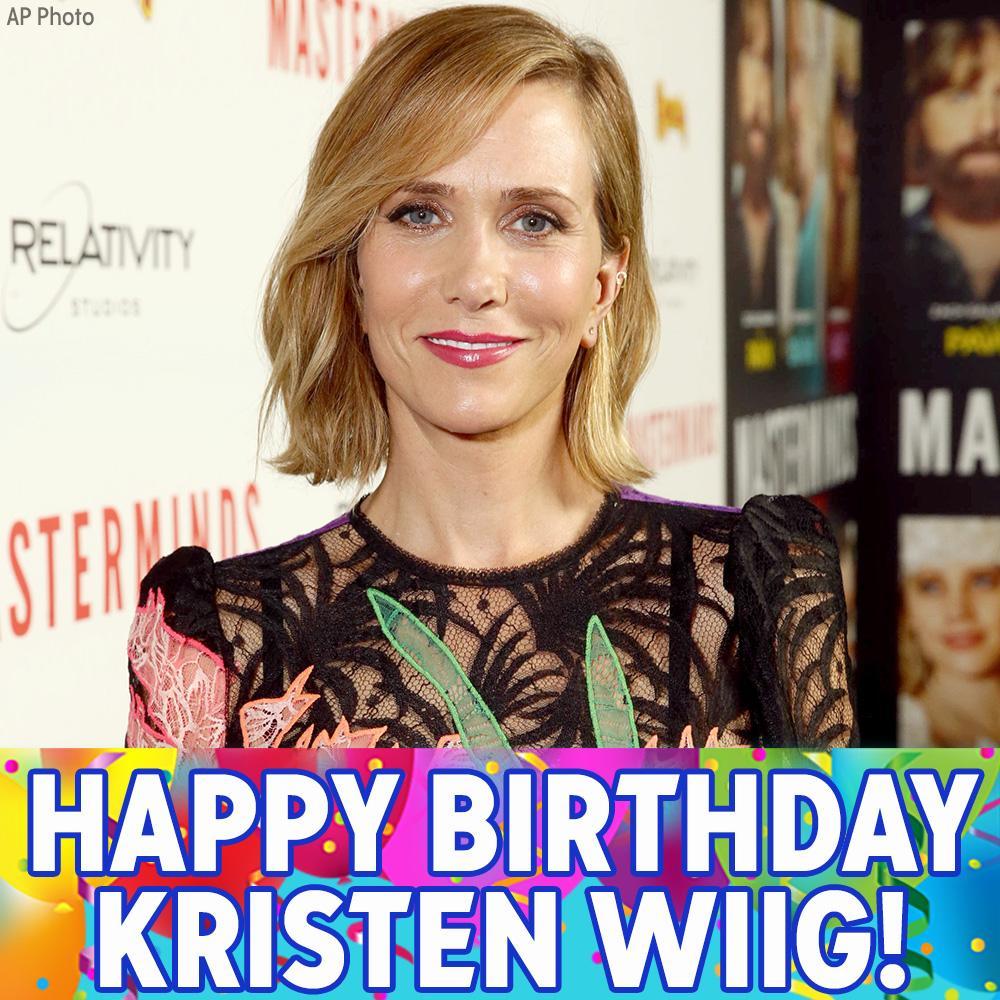 Happy Birthday to \"Bridesmaids\" and \"SNL\" star Kristen Wiig! 