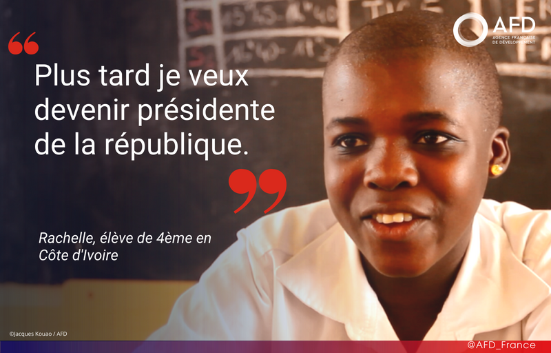 AFD_France's tweet photo. #Rentree2018 En Côte d'Ivoire, le programme DÉFI-Jeunes permet d’accompagner la construction de 240 collèges et facilite ainsi l’accès des populations rurales à l’école, en priorité des filles 🎓 https://t.co/n7JcrhtIR3 #Education #MondeEnCommun https://t.co/qcrPaXMju1