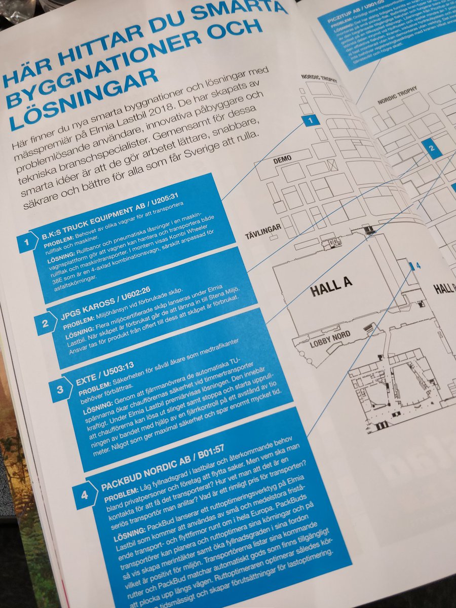 PackBud's tweet image. Mässan Elmia Lastbil skriver om oss och vår nya Ruttoptimerare. #frakt #Transport #Tech #startups #elmialastbil #swgreen #logistik