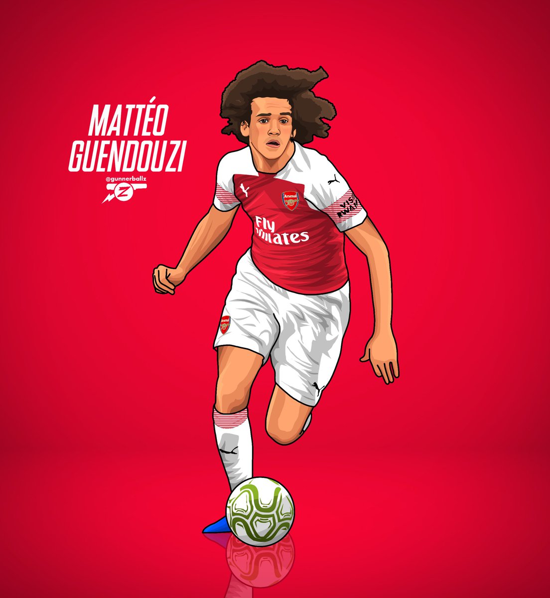 Gunnerballz On Twitter Matteo Guendouzi Dropping Performances As Big As His Hair Arsenal Afc Matteoguendouzi Guendouzi Puma Coyg