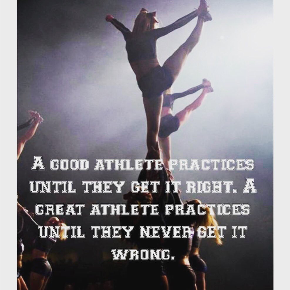 Camp Day 2.  You worked hard yesterday and I’m super proud.  Let’s put that same effort into today!  You got this girls!! #leicestercheer