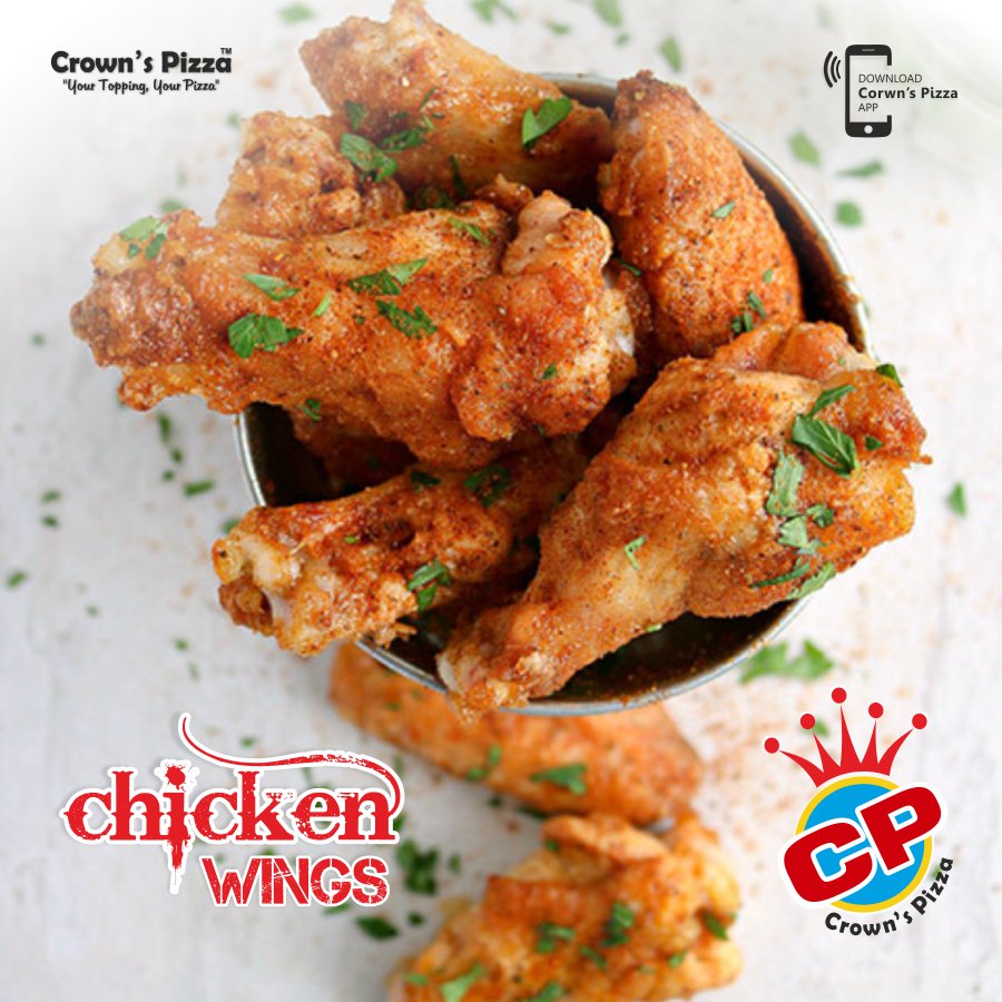 pizza_crown's tweet photo. Who can deny this tempting deliciousness..? 
We can not..! #CrownsPizza 🍗🍗😀 

OrderNow - https://t.co/ZjiUh9em9z 
DownloadApp : https://t.co/DS0pWbHj1z

#hotwings #firstclassmeal #tasty #delicious #crispywings #mouthwatering #cheese #carb #food #veggies #fastfood #calories https://t.co/MXRDv4gv6q