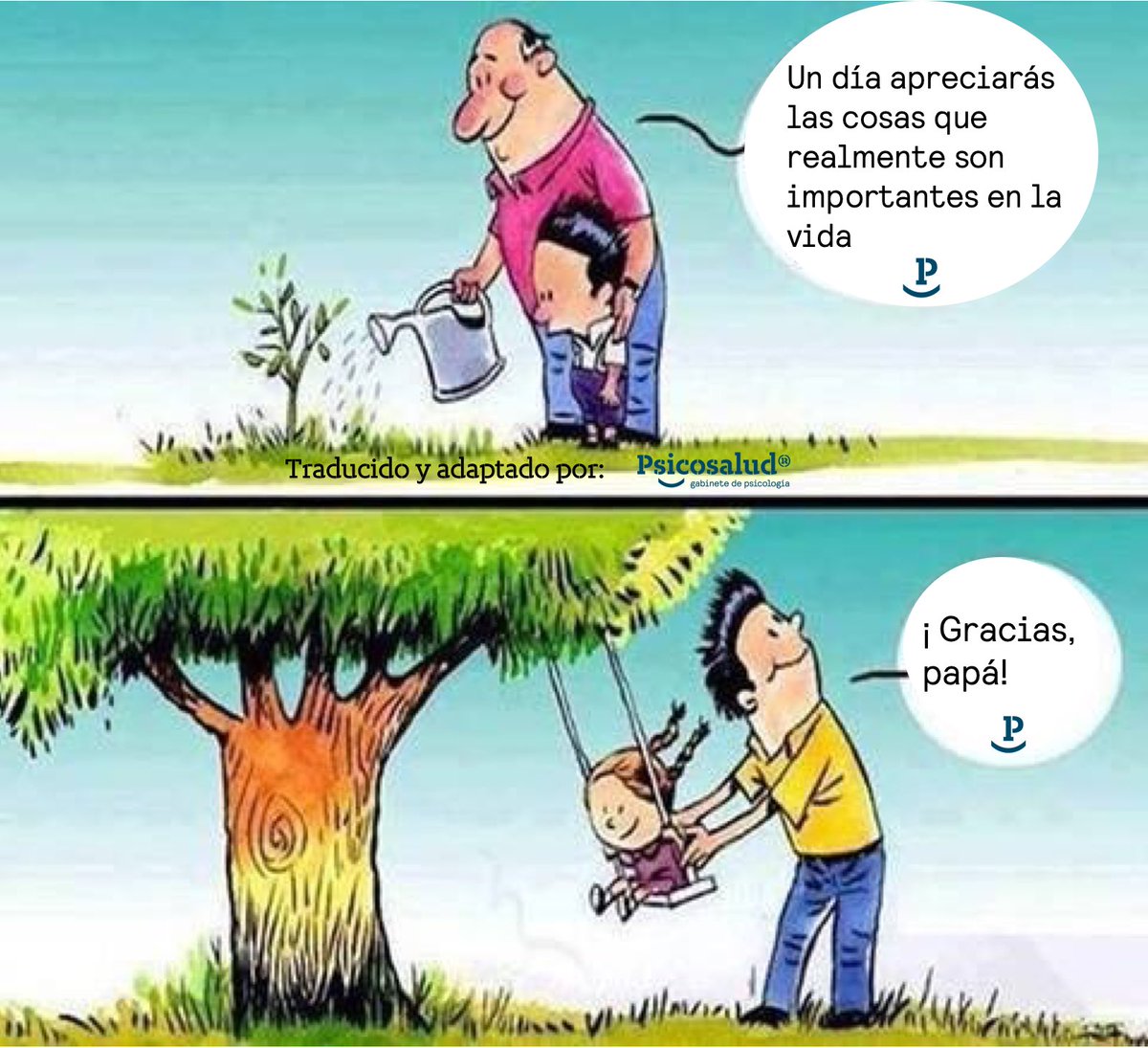 PsicoSaludTf's tweet photo. “El verdadero sentido de la vida es plantar árboles bajo cuya sombra no esperas sentarte”
-Nelson Henderson

*Traducido y adaptado por PsicoSalud. Gabinete de Psicología en Tenerife.
Ilustrador: desconocido. https://t.co/KoqtyDPl2b