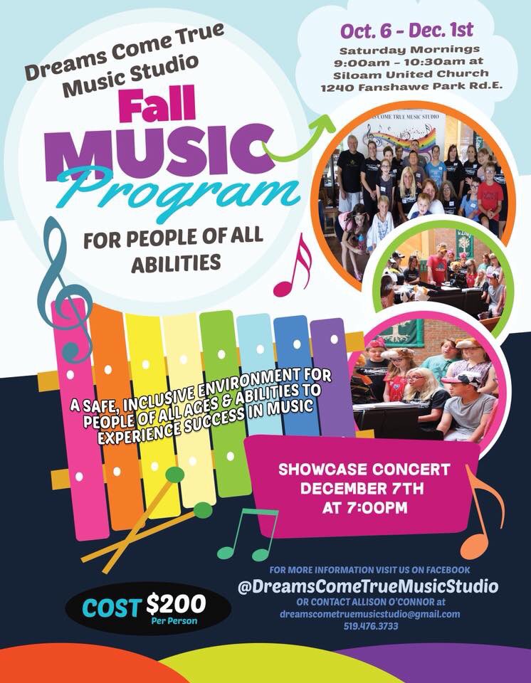 DCTMusicStudio's tweet image. Are you ready for our fall program?? Register today! #music4all #inclusion #accessibilty #abilitiesfirst #musicmakesadifference @CityofLdnOnt
