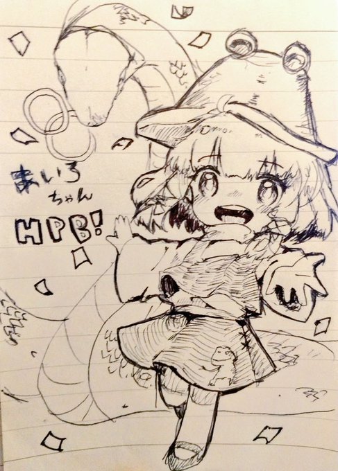 @storia_ailo 
あいろちゃん!誕生日イラストおくれてごめん…!忙しくてアナログ?
あらためて誕生日おめでとう‼ 