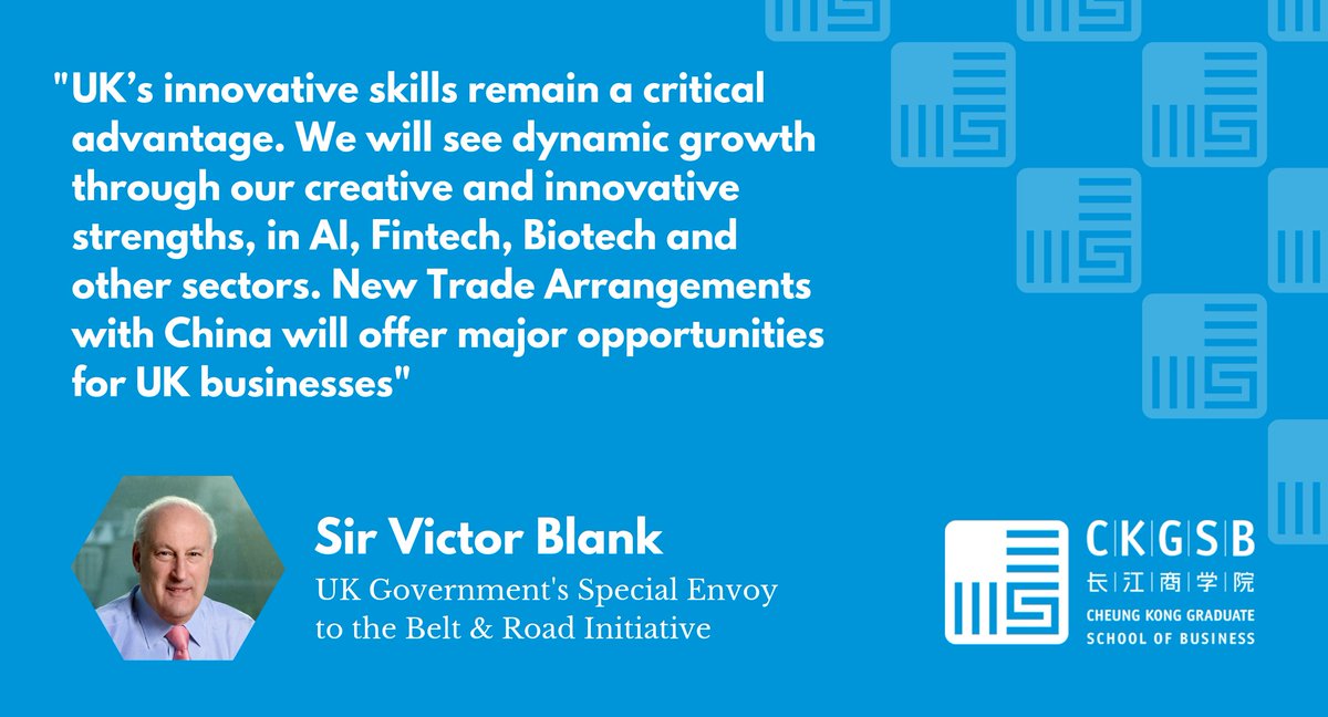 CKGSBEurope's tweet photo. Sir Victor Blank on the trade opportunities presented by Brexit.
Watch Sir Victor Blank's talk in full at https://t.co/WmAmb3PTpJ

To gain further insight into innovating in China, get invited to our China CEO Program this November: https://t.co/TdJZ0ZMl3y 

#innovation #trade https://t.co/3MZ9qzgyJU