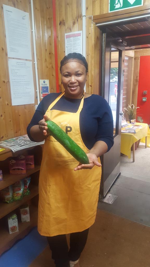 Max Roach finest 🥒 Fabrice would be proud of us @myattsfields. You can't get cucumbers like this in the supermarket. #supportlocalgrowers @EdibleLambeth @LeapLambeth