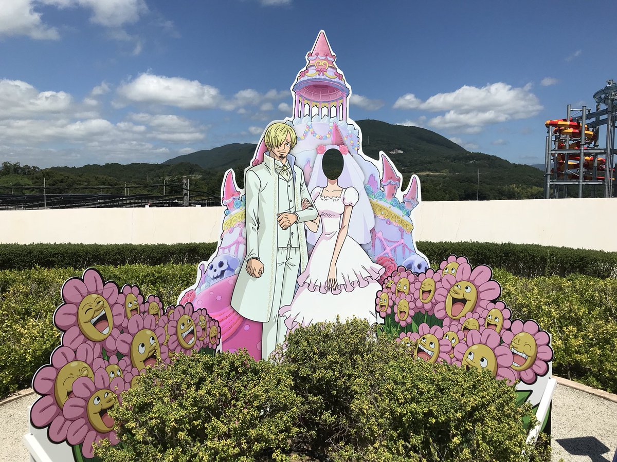 Kei One Piece垢 على تويتر サンジとプリンの結婚式のパネルもあった 後ろに見えるのはビッグアロハ