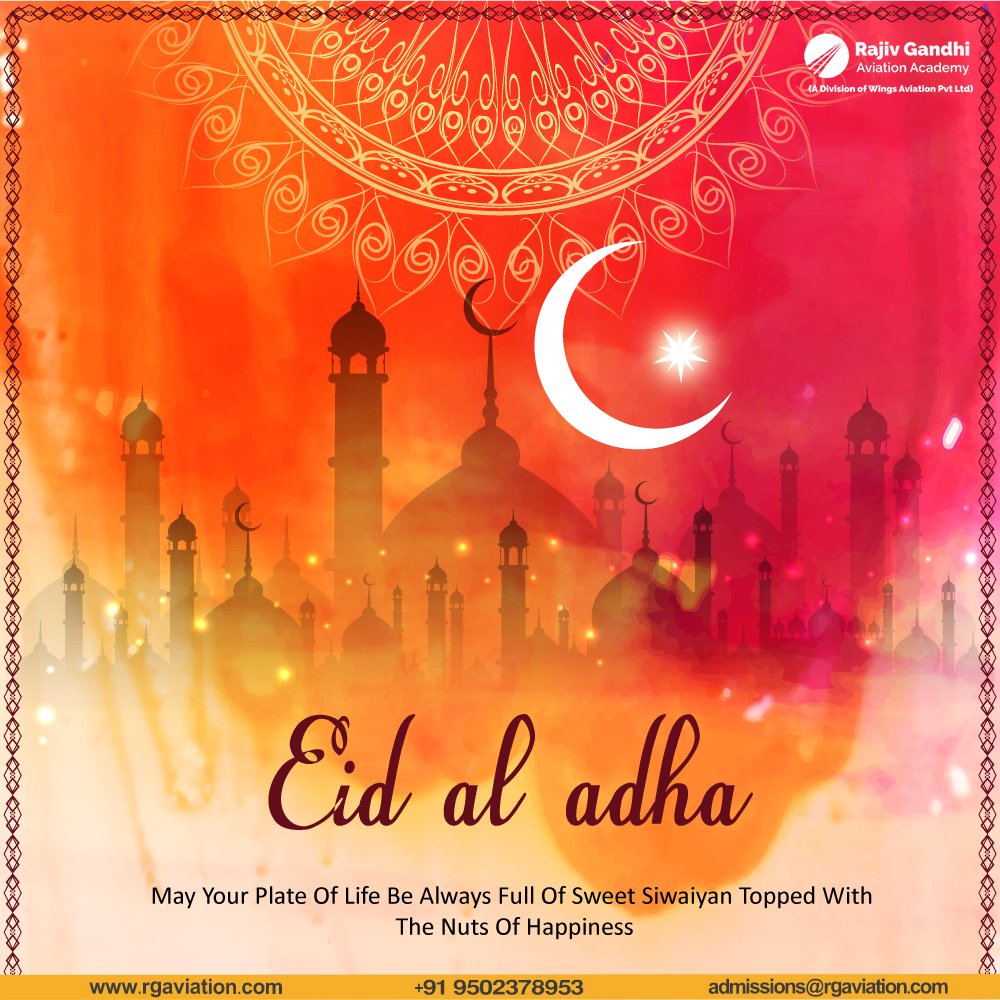 RG_Aviation's tweet photo. Take a break from living in stress and this is Eid so let’s celebrate! Yoy are welcome to join us. Life is so endlessly delicious. Happy Eid Day! 

#HappyEidAdha #RGaviation #Courses #Pilottraining #Aviationacademy https://t.co/OM7o5IbVn2