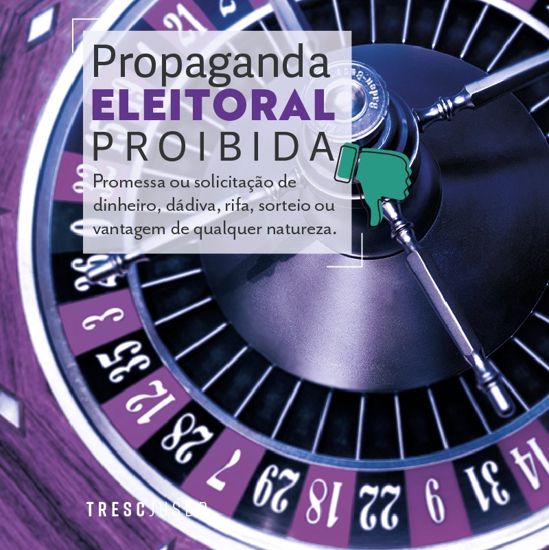 flaviogomeslima's tweet image. ❌ Propaganda eleitoral que implique oferecimento, promessa ou solicitação de dinheiro, dádiva, rifa, sorteio ou vantagem de qualquer natureza está expressamente PROIBIDA pela legislação eleitoral. 👎 #Propagandaeleitoral #Eleições2018 #PodeouNãoPode...