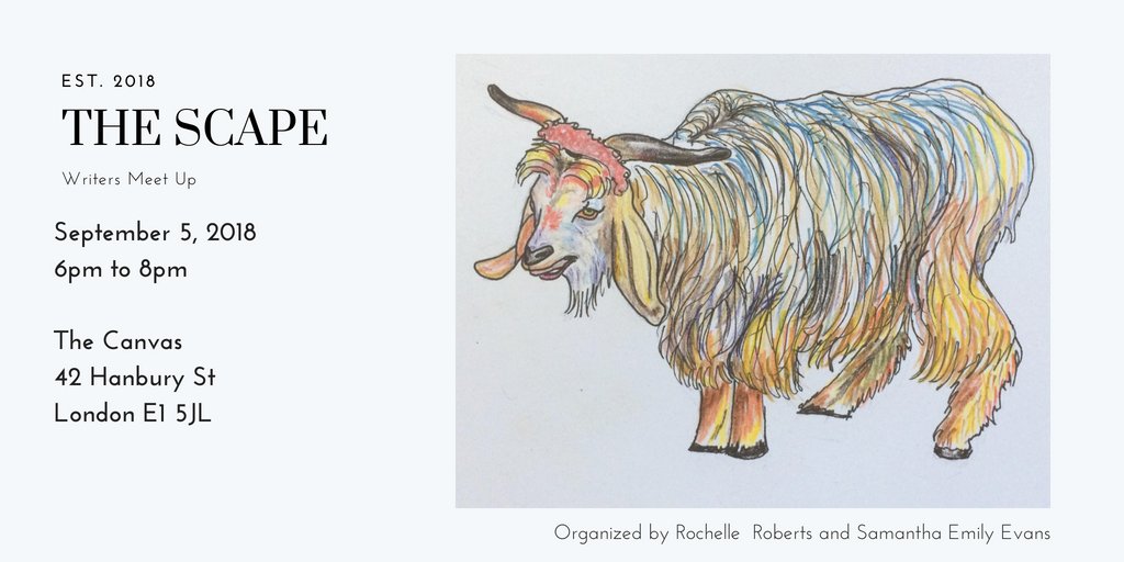 LiteraryPixie's tweet image. so excited to be starting a #writersmeetup in London with @rochellerart! Our first meeting is at @TheCanvasCafe on Sept 5, 2018 at 6pm! RSVP and find out more at literarypixie.com/the-scape/ #writerslondon