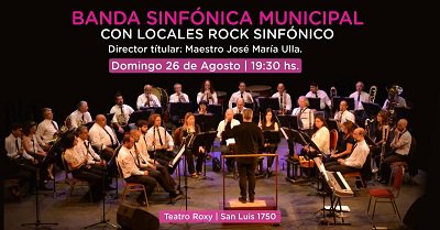 InfoMdpya's tweet photo. Locales Rock junto a la Banda Sinfónica Municipal en el Roxy
#Espectáculos-@OrquestaMdq -@CentrodearteMDP #LocalesRockSinfónico -@LocalesRock-
https://t.co/diLI8EL77u https://t.co/BFQphilGWJ