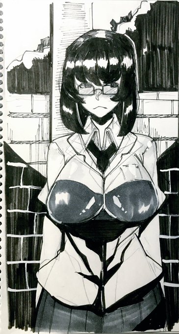 こんな地味子を犯したい落書き 