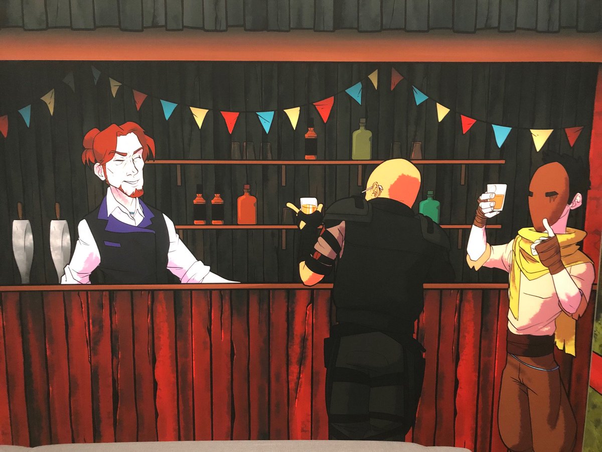 devolverdigital's tweet photo. Another glorious day at Camp Devolver inside Gamescom! Hike on over to Hall 2.2 for some arts and crafts. https://t.co/w7ECJMATep