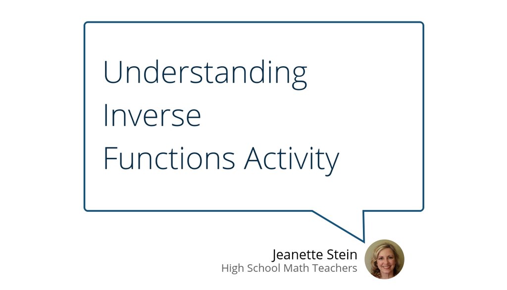jeanette_stein's tweet image. Inverse Functions - Let&apos;s build retention goo.gl/d41da7 #teachingstrategies #LinearFunction