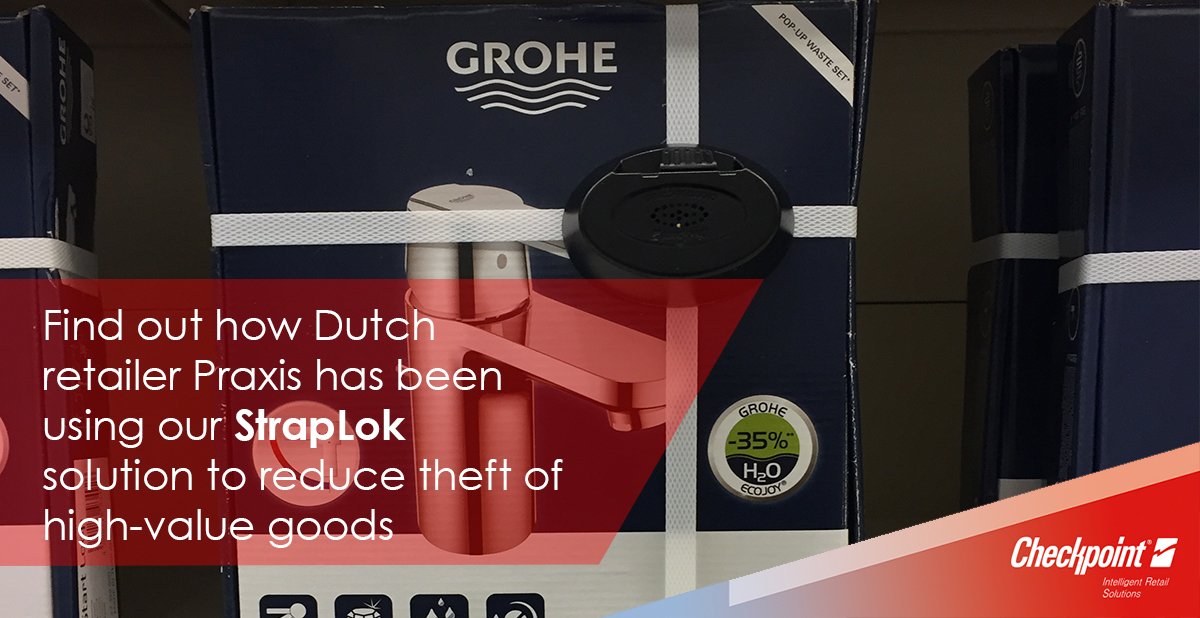 CheckptUK's tweet image. Our colleagues in the Netherlands have been helping @praxis - one of the country's largest DIY retailers - tackle theft of luxury bathroom taps and power tools. Find out how our StrapLok solution has enabled it to lose less and sell more &amp;gt;&amp;gt; bit.ly/2Mpj77M #lossprevention