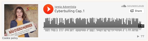 ✅ Ouça e baixe os Podcasts com o tema Cyberbullying e Automutilação. buff.ly/2N0ekWI #QuebrandoOSilêncio