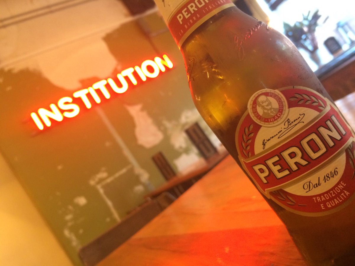 InstitutionBar's tweet photo. We are open! Come and enjoy Five bottled beers for £15 at Institution. Peroni is made for Hump Day! #peronired #institution #warrington https://t.co/3o6x1gNns9
