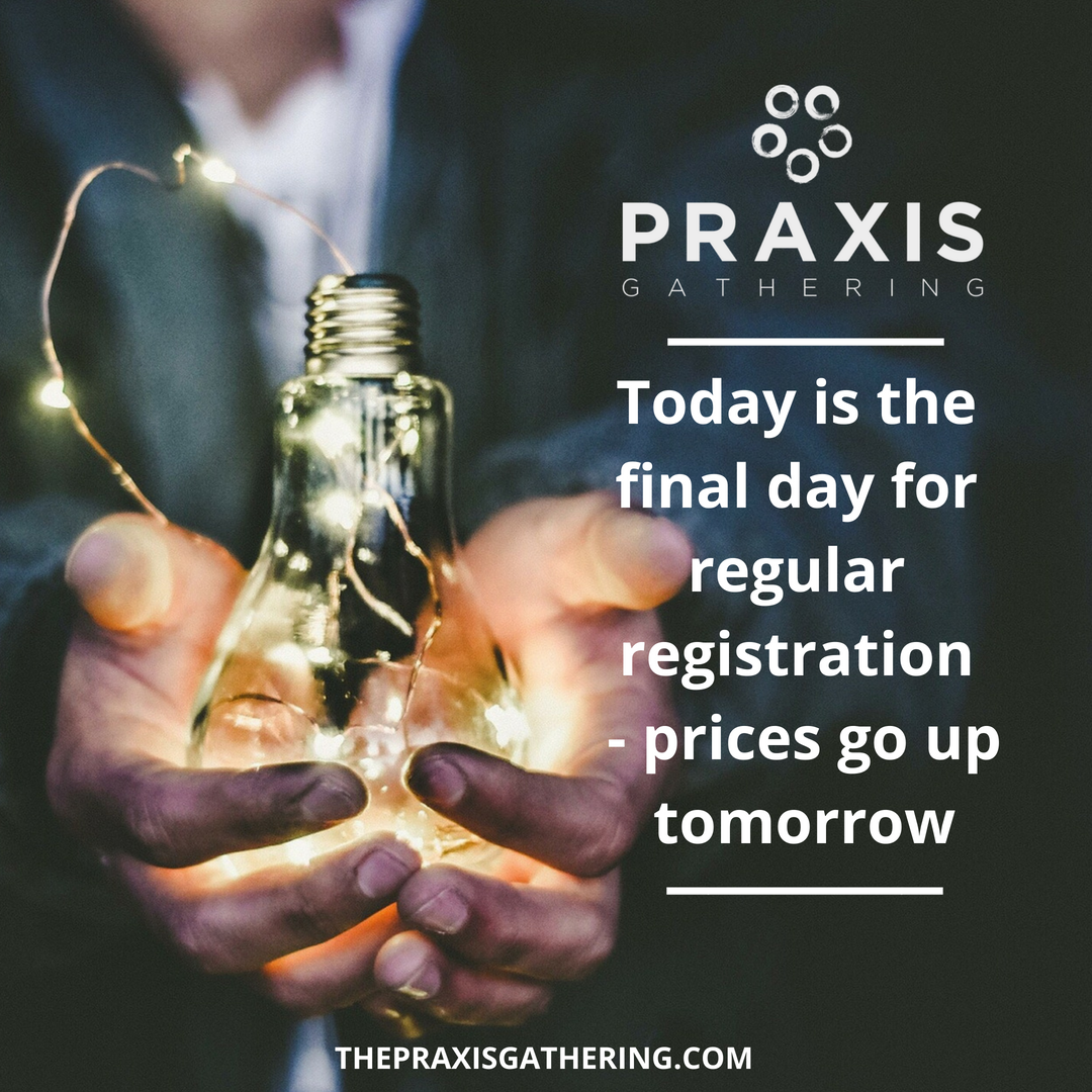 V3_movement's tweet photo. Today is the final day to register for The Praxis Gathering at the regular price - rates go up tomorrow! Join us this year as we Re-Imagine Leadership together.
Link: https://t.co/06oX34d0bu https://t.co/48tFeNOikI