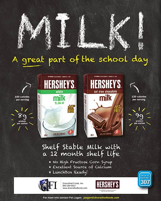 TodaysDietitian's tweet photo. #Ad Kids love the taste. #Schools love the convenience. @DFI_Inc’s #Hersheys and #DairyPure  #shelfstablemilk gets all A’s at USA schools. For your #dairy needs: https://t.co/P1ctH73Okc #chocolatemilk #strawberrymilk #schoolnutrition https://t.co/yLdC0alpFB