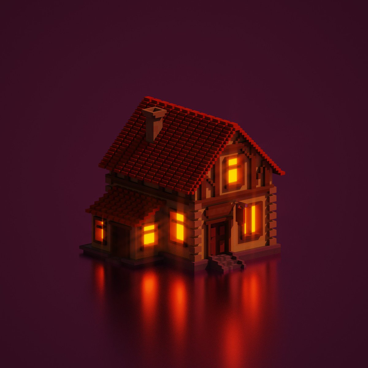 TayKroZz's tweet photo. #voxelart #house made with #magicavoxel https://t.co/erVXREv5Vc