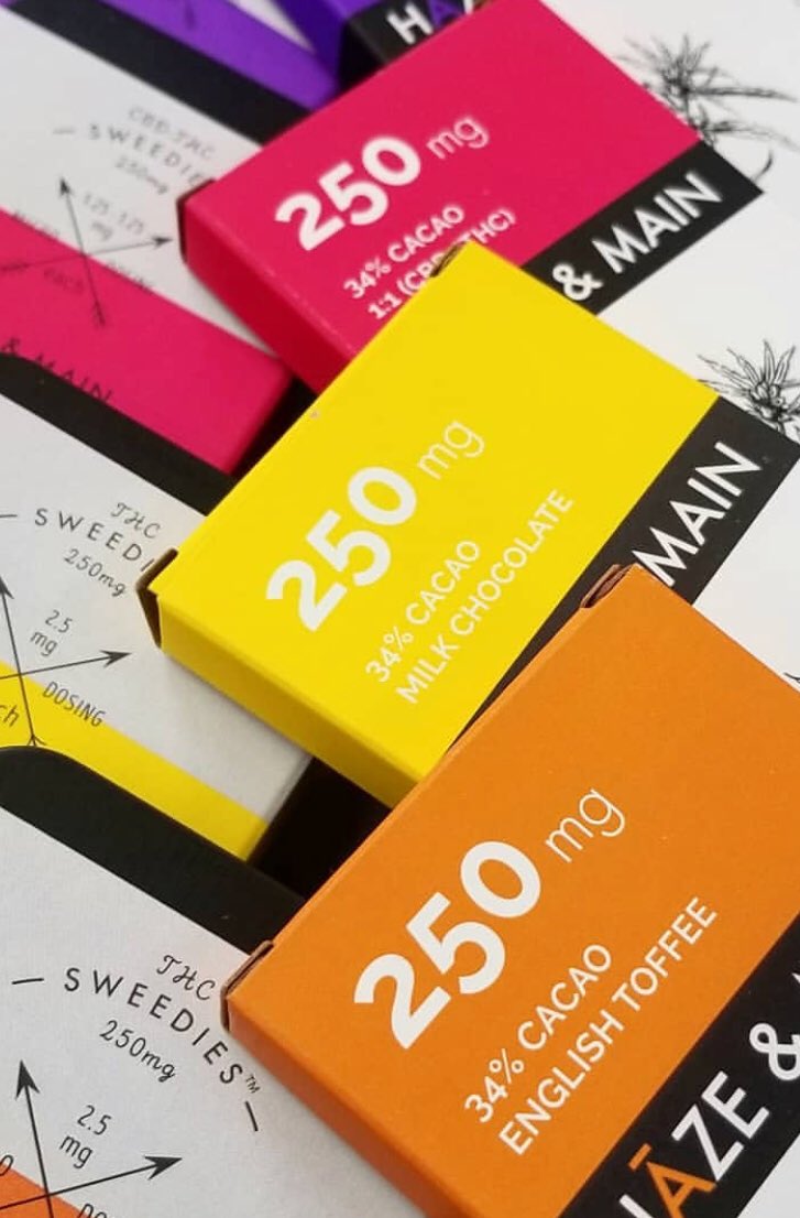 Got an urge for Chocolate? 🍫 Go pick up one of our delicious bars today at your favorite AZ dispensary.                              .      #hazeandmain #tastethehaze #communitylove #sweettooth  #medicatedcandy #smartstoners
 #microdosing #medicatedchocolate #knowyourdose #azmmj