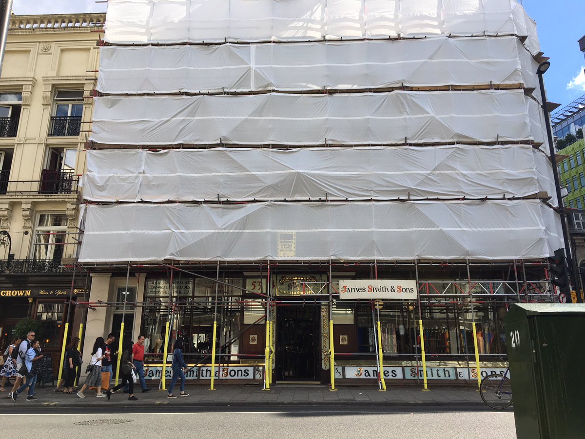 Although the front of our shop is covered with scaffolding, we assure you that we are open for business as usual. We look forward to your visit to the shop.