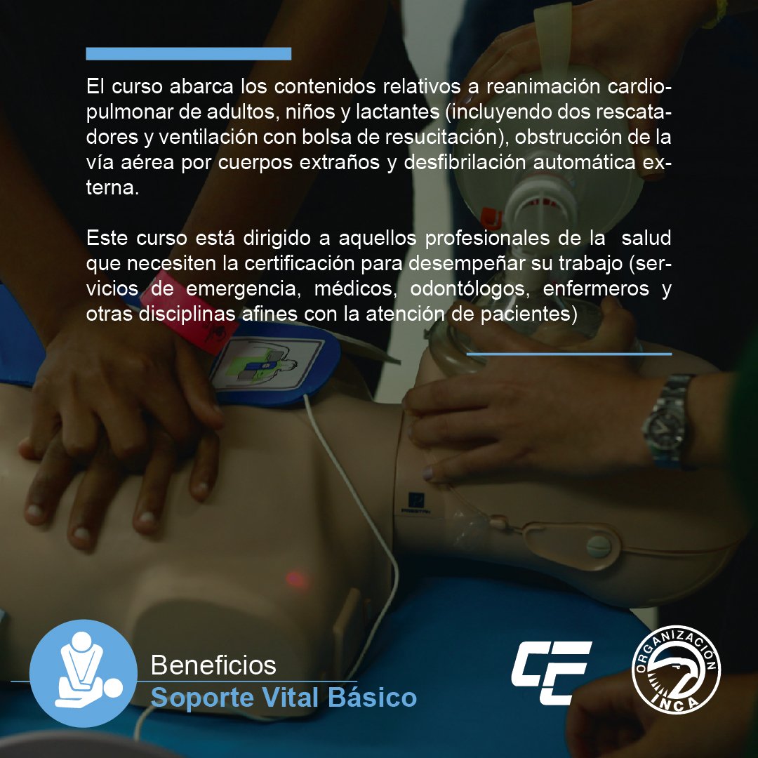 cfcinca's tweet photo. Tendremos una nueva versión del #CursoBLS.
Aprovecha esta nueva oportunidad y participa.
¡Te esperamos!
Fijo: 3697610
Celular + Whatsapp: 3008460507
Chat Whatsapp: https://t.co/EcGb7XzB1Y https://t.co/odEtVyedaa