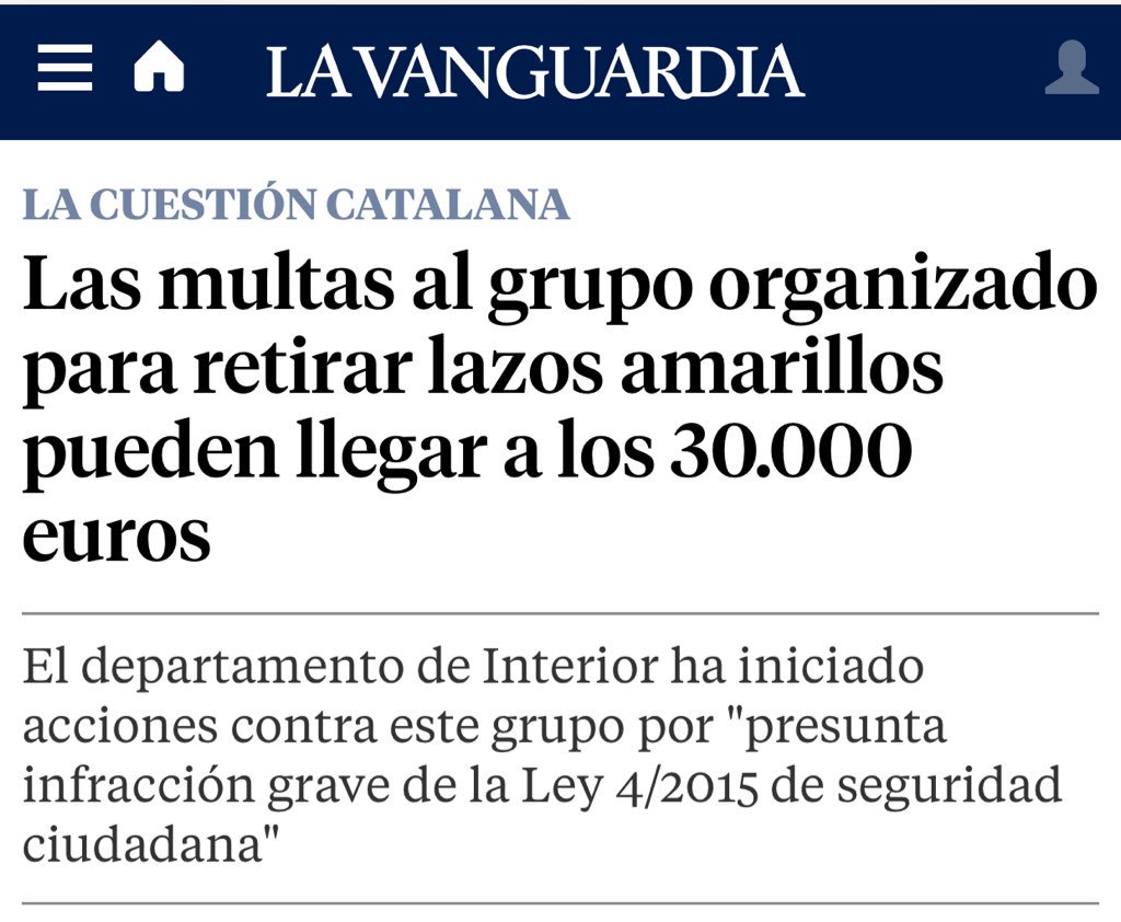 Los lazos amarillos, más que símbolo de libertad, son una soga a la convivencia en la que Quim Torra quiere convertir a los Mossos d’Esquadra en el brazo uniformado del independentismo. Quitar lazos amarillos también es hacer cumplir las ordenanzas municipales