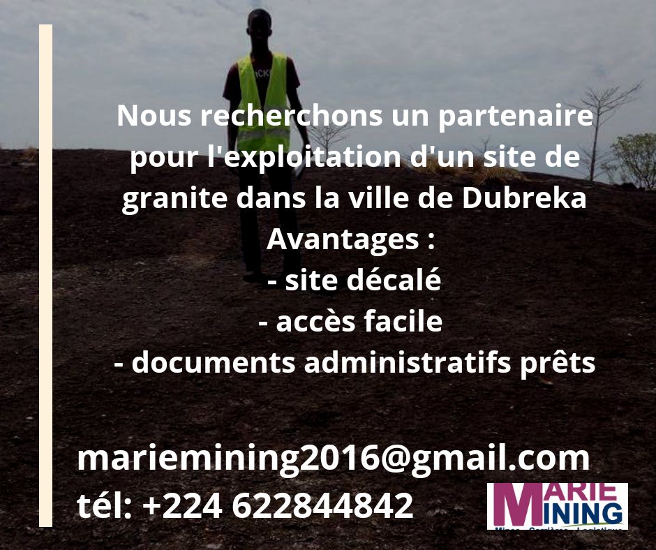 MarieMining's tweet image. For any partnership please contact us! 
#MarieMining #Guinea #Dubreka #StoneGranite @GuineeExpo2020 @APIP_Guinee @AfricaMining_fr @domani_dore @HelenHaiyu @africaceoforum @MiningIndaba @MinesGouvGuinee  @bes_guinee @NurSagman @SADEN_GN 👇