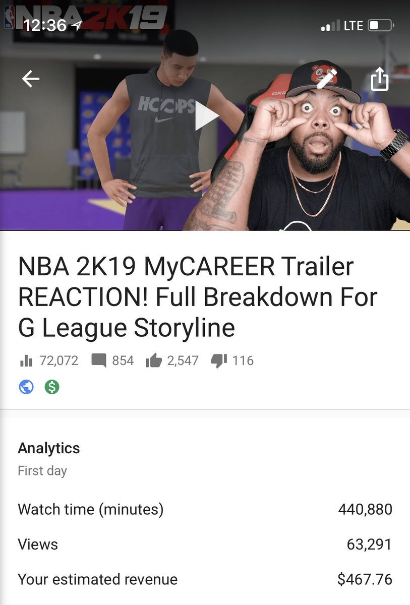 ipodkingcarter's tweet photo. S/O to everyone that supported yesterday’s video... I’m going to be giving away free copies of #NBA2K19 with all the earnings this video will make until the game drops! 

RETWEET TO ENTER! 

https://t.co/RNQNZYtc5c https://t.co/bZCy6H1TJ7