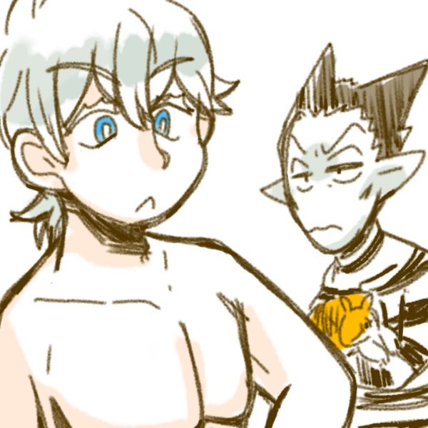 らくがき三枚
筋肉うらやましい(ロナとドラ)
背景素材で遊んでた奴・海辺(ロナ)
にょたドラドラちゃん 