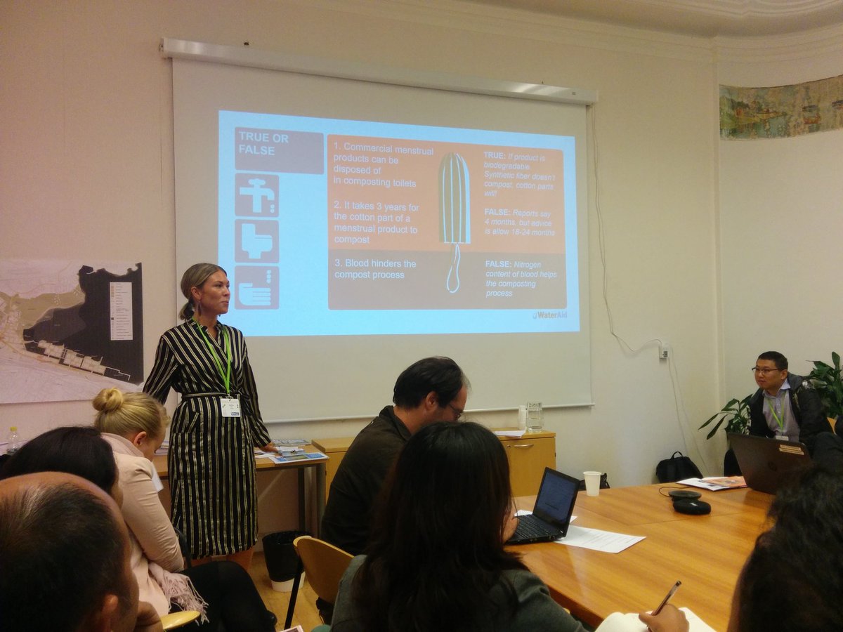 DYCLE_org's tweet photo. #dt2028 6th international dry toilet conference in Tampere, Finland started with discussion on female menstrual health. Yes, we share the same issues with baby diapers. https://t.co/xAbRw3p5Bk